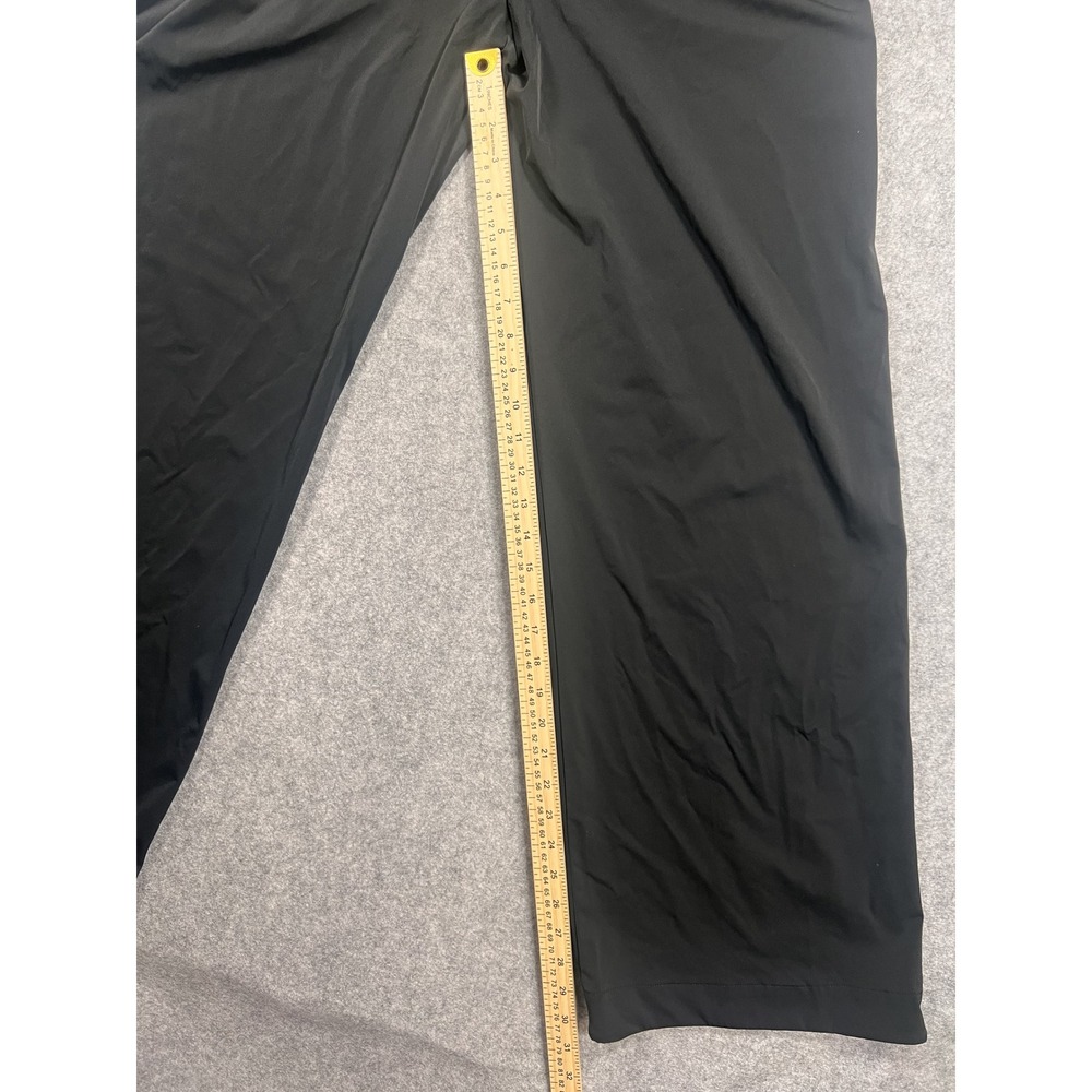 Nike Dri-FIT Wide Leg Pleated Trousers Small Black Nylon Spandex Stretch - Picture 12 of 12